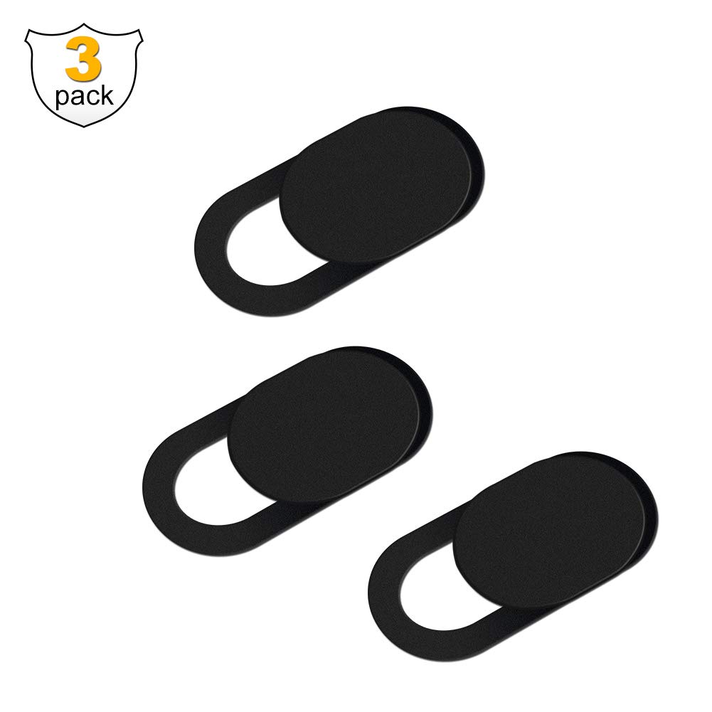 Laptop Camera Cover Sticker, 3-Pack Webcam Web Camera Cover Anti-Spy Slide Camera Blocker Protect Privacy and Security Perfect for Smartphone, Tablets, Laptop, PC, Macbook Pro, iPad, iMac and More
