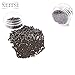 Neitsi NON-Silicone Nano Rings Beads for Nano Tip Remy Hair Extensions (1000pcs, Dark brown)