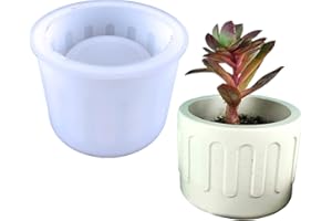 NINEXY Round Concrete Flower Pot Silicone Mold Succulent Planter Vase Cactus Plaster Mold Candle Jar Epoxy Resin Storage Box Cement Clay Mould