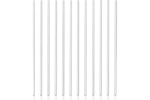 PANXXSEN 12 Pcs Acrylic Dowel Rods for DIY Crafts,Transparent,0.25" Diameter, 12" Length