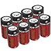 CR123A Rechargeable Batteries, EaseBuy 8-Pack 700mAH RCR123A 3.7V Lithium ion Camera Battery Compatible with Arlo Cameras, Security System, Led Flashlight