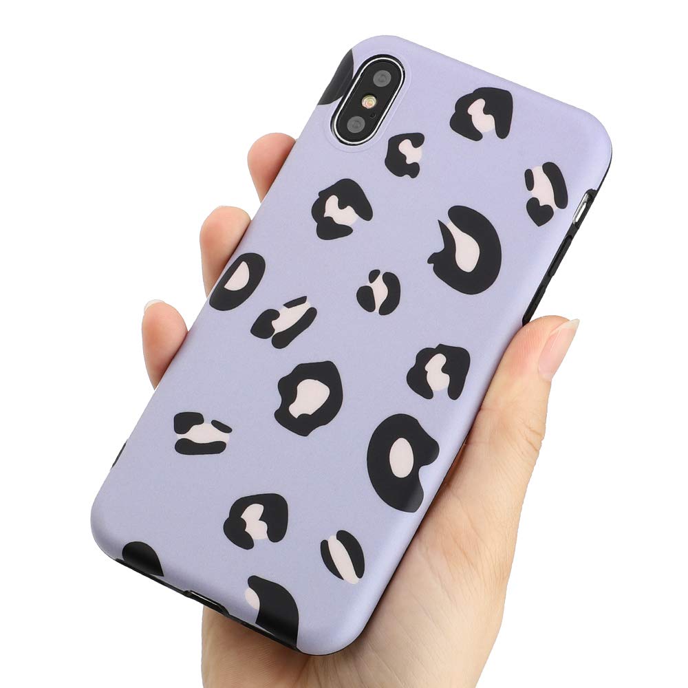 Purple big leopard polka dots Xr iphone style