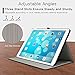 Ztotop Case for iPad Pro 12.9 inch 2017/2015 (Old Model, 1st & 2nd Gen), Premium Leather Folding Stand Folio Cover with Auto Wake/Sleep, Document Card Slots and Multiple Viewing Angles, All Black
