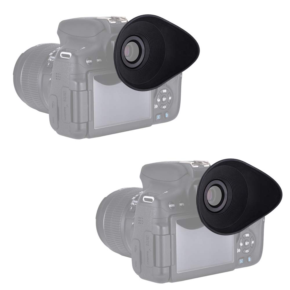 (Twin Pack) PROfezzion Soft Large Eyecup Eyepiece Viewfinder for Canon EOS 6D, 6D II, 5D, 5D II, 90D, 80D, 70D, 60D, 77D, 800D, 760D, 750D, 700D, 650D, 600D etc. Camera Replaces Canon Ef. & Eb.