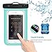 Tilaprecape 100% Waterproof Case with Sensitive PVC Touch Screen, Green Cellphone Dry Bag Pouch with Super Sealability Technology - Green