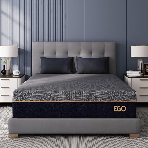 MLILY EGOHOME 30,5 cm Queen-Matratze aus Memory-Schaum für Rückenschmerzen, kühlende Gel-Matratze, Bett in Einer Box, CertiPUR-US-Zertifiziert, therap