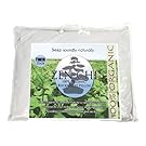 Buckwheat Pillow- Organic Twin Size (20"X26") w Natural Cooling Technology- All Cotton Cover w Organic Buckwheat Hulls