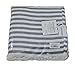 InfuseZen Turkish Towel - Thin and Absorbent Peshtemal Beach Bath Towels - 100% Cotton Oversized Hammam Fouta - XL 71 inches x 37 inches Lightweight Pool, Gym, Travel Towel, Terry Cloth Backing (Navy)