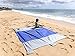 Sand Escape Compact Outdoor Beach Blanket / Picnic Blanket- 7’ X 9’ 20% Bigger Than Other Blankets. Made From Strong Parachute Nylon. Includes Built In Sand Anchors & Valuables Pocket
