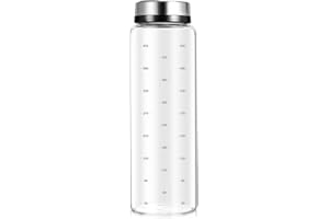 BESPORTBLE Rotary 500ml High Borosilicate Glass Pepper Bottle with Stainless Steel Shaker Lid, Seasoning Jar
