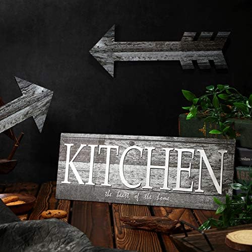 Wooden kitchen wall sign decor with text "Value: $15.99"