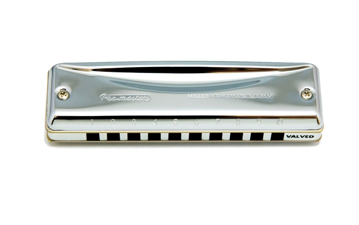 Suzuki Pro Master, Valved Diatonic Harmonica in Bb