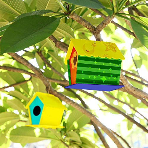 Wooden Bird House Building Kits for Kids Ages 4-8, 2 Pack Backyard