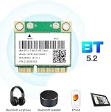 Voragrl AXE3000H WiFi Card WiFi 6E 2400Mbps Mini PCI-E BT 5.2 Dual Antenna 2.4G view 3