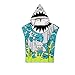 AYUQI Kids Hooded Towel for Bath, Swimming, Beach Holiday Soft, Cotton Lightweight Boys Towel Blue (Shark Pattern)