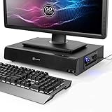 GOgroove 2.1 USB Powered Computer Speaker & Monitor Stand - SonaVERSE BSE Sound Base 3