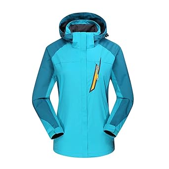 LeeMon Damen Outdoor Sport Jacken Frauen Wasserdicht Winddicht 3-in-1-Jacke 2 Stück Dicker Warmer elastischer Funktionsjacke 