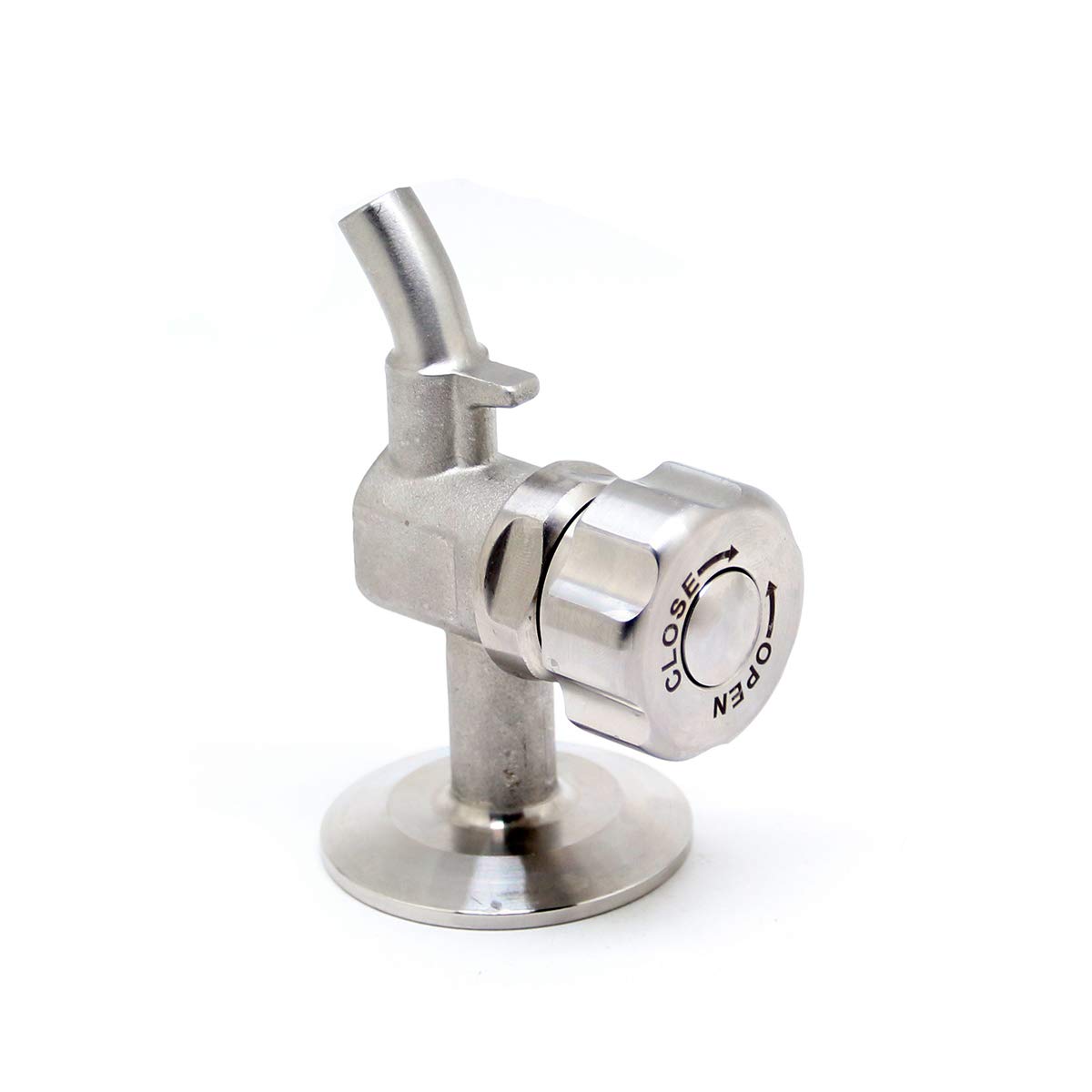 QiiMii SS304 Stainless Sampling Valve Beer Sampling Valve Clamp End 1.5 INCH