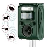 AUTSCA Ultrasonic Animal Repeller Solar Power Animal & Pest Repellent, Cat Repellent, Dog Repellent, Deer Repellent, Mice Repellent, Bird Repellent