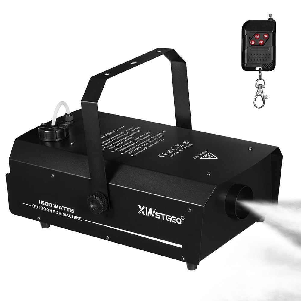 Photo 1 of Machine 1500W with DMX, Wireless Remote, and Timer – Professional Outdoor Waterproof Fog Machine for Stage DJs, Halloween, Parties, Concerts, and Events
