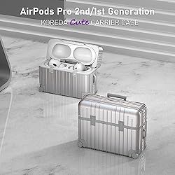 AirPods Pro 2 Case Cover, KOREDA Funny Suitcase