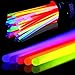 Myamy Glow Sticks in Bulk 300 Count for Party and Halloween Favors - 8'' Glow in The Dark Lights Toys Great to Make Tons of Glow Necklaces and Glow Bracelets (3 Tubes of 100)