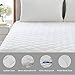 Linenspa Waterproof Quilted Mattress Pad - Hypoallergenic Fill - Deep Pocket Fitted Skirt - Twin