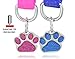 io tags Pet ID Tags, Personalized Dog Tags and Cat Tags, Custom Engraved, Easy to Read, Cute Glitter Paw Pet Tag