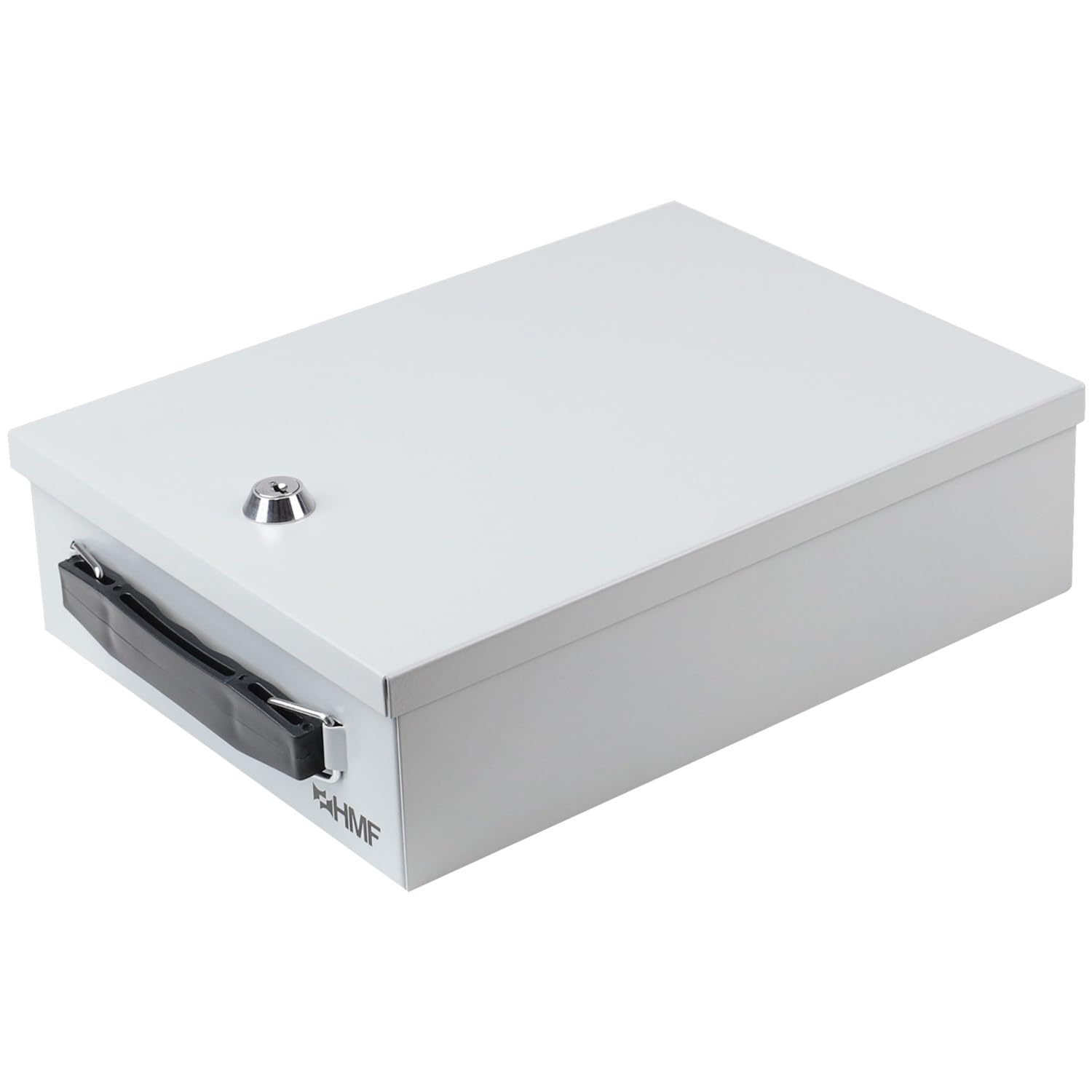 HMF 140-07 Case for Documents DIN A5, Document Box, 27 x 20,5 x 8 cm, Light Grey