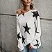 Vovotrade Adorable Women Girl Strapless Star Sweatshirt Long Sleeve Crop Jumper Pullover Tops