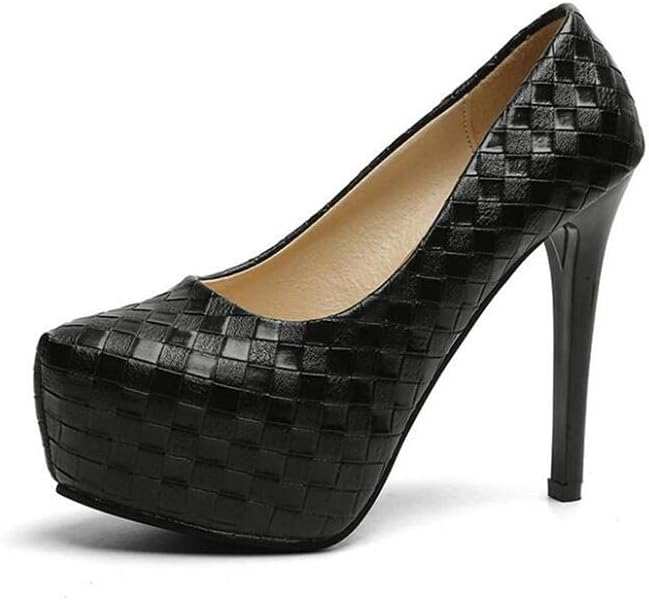 Bviennic Mujer Sin Cordones Puntiagudo Stretch Botines Tacón De