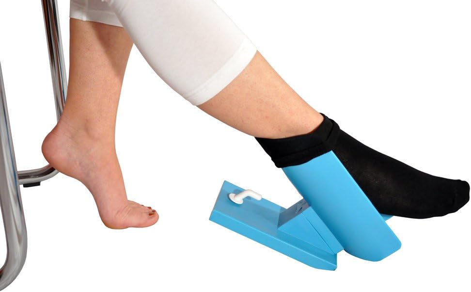 Sock AID Easy On & Easy Off - Sock Slider - Dressing Aid for Socks - Kit & Shoe Horn | Pain Free No Bending, Stretching or Straining System That Packs up for Convenient Travel: Health & Personal Care