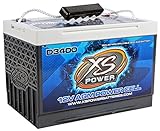 XS Power D3400 XS Series 12V 3,300 Amp AGM High Output Battery with M6 Terminal Bolt
