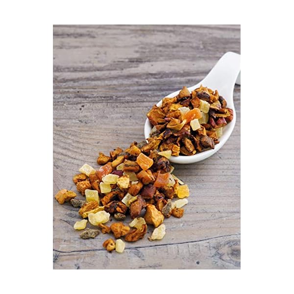 FrÃ¼chtetee lose Apfeltraum SÃ¼dfrucht Apfel Ananas Papaya Mango Pfirsich FrÃ¼chte Tee feine Vanille mit saftiger Ananas-Note 500g – Bild 4