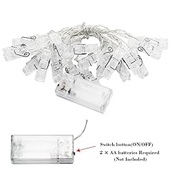 Twinkle Star 10 ft 20 LED Photo Clips String Lights