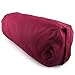Peace Yoga® Zafu Meditation Yoga Cotton Cylinder Bolster Pillow Cushion - Burgundy