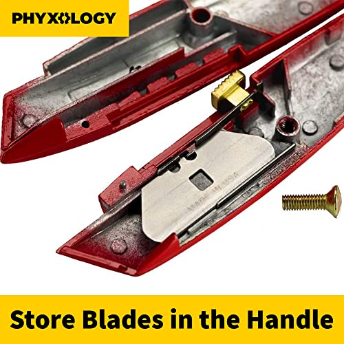 Heavy Duty Hook Blade Utility Knife With 5 Spare Refills. Sharp