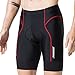 Men's Bike Shorts Cycling Shorts for Road Cycling with 6 Layers Padded (Red, XL)