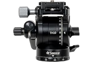ZWO Seestar Tripod Head TH10 EQ Wedge for Seestar Smart Telescope, Fluid Tripod Head for Equatorial Mode, 360° Pan & ±90° Tilt, Compatible with DSLR, Mirrorless & Video Cameras
