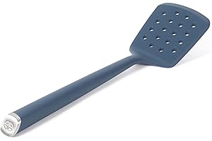 Calphalon Edge Silicone Flexible Slotted Turner - Navy Blue