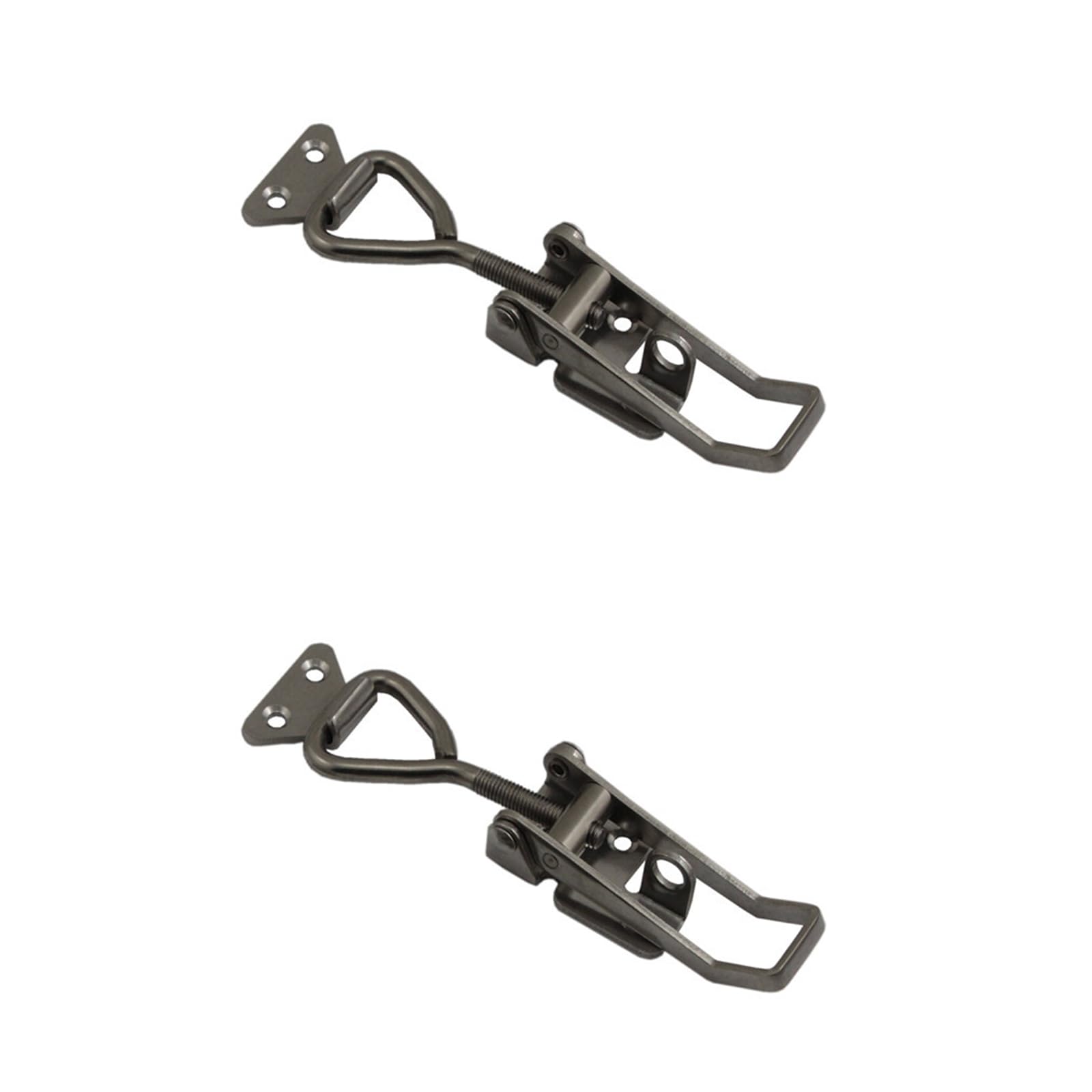 2PCS Adjustable Toggle Clamp, 96mm Quick Release Toggle Clamp, Stainless Steel Hasp Clasp for Box Drawer Cabinet, Lockable