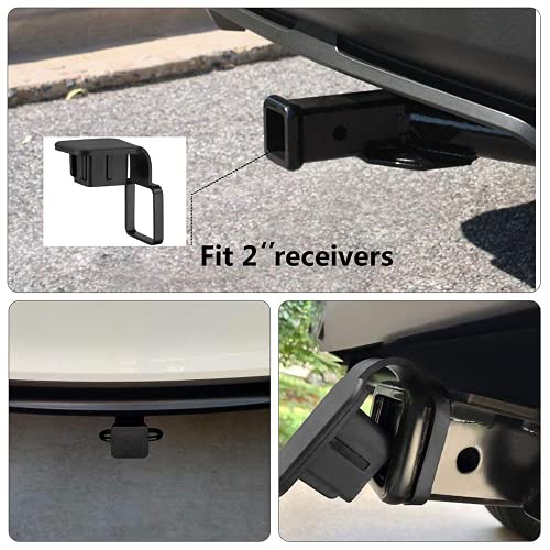 HURETEK Trailer Hitch Cover, 2 Pack 2 Inch Receiver Hitch Plug Insert