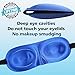 Sleep Mask Silk 3D Contoured Eye Masks for Sleeping Travel Nap Meditation Shift Work, Night Blindfold Eyeshade for Men Women Kids, Ear Plugs Included, Super Comfortable (2 Pack) (Black+Blue)