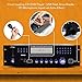 4 Channel Pre Amplifier Receiver – 1000 Watt Compact Rack Mount Home Theater Stereo Surround Sound Preamp Receiver W/ Audio/Video System, CD/DVD Player, AM/FM Radio, MP3/USB Reader – Pyle PD1000Athumb 4
