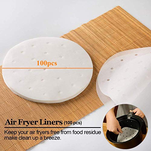 ACECAR 7inch 15Pcs Air Fryer Accessories with Recipe Cookbook for Growise Phillips Cozyna Fits All 3.5QT - 5.8QT Air Fryer, 7in Deep Fryer Accessories 13 Set - Thumbnail 4