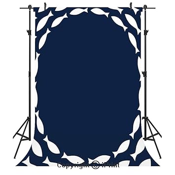 Amazon Com Navy Blue Decor Photography Backdrops Ocean Navy