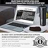 720°DGREE Travel Mug “PleasureToGo“ - 450ml - Leakproof, BPA-Free Stainless Steel Thermo Cup for Coffee & Tea to Go with…