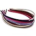 Yazon 12pcs 6mm Thin Plastic Headbands for Girls Women Solid Cute Hair Headband with Teeth Non-slip Hair Hoops Hair Accessories