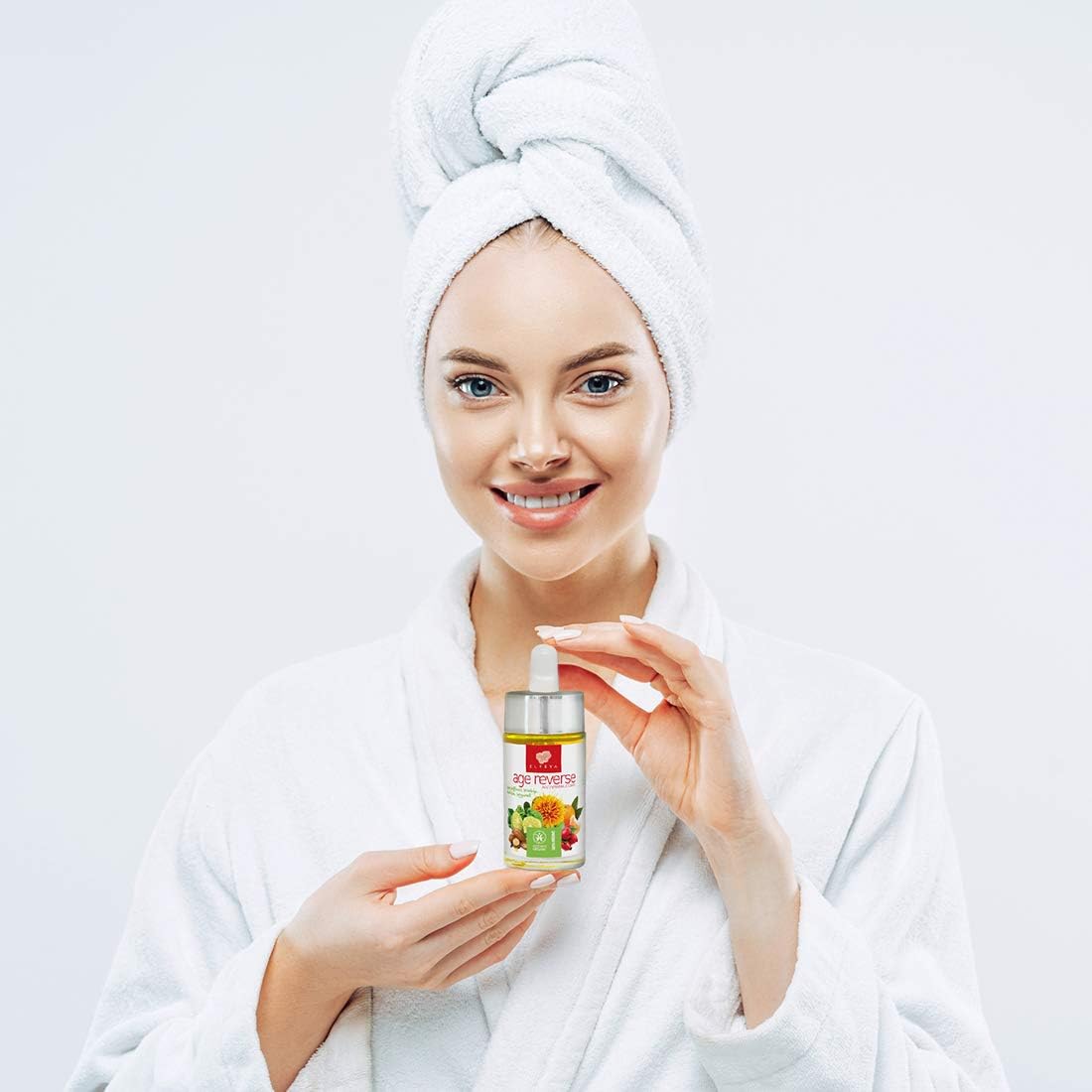 Elfeya Cosmetics Age Reverse Anti-wrinkle Face And Neck Serum. 100% Organic Anti Aging Serum For Face And Neck. Helps Reduce The Appearance Of Puffiness - Image 5