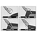Jelinda Mens Dress Shirt Stays Leg Thigh Suspender Garters Keep Shirt Tucked in with Non-slip Locking Clamps ,One Size,A Plastic